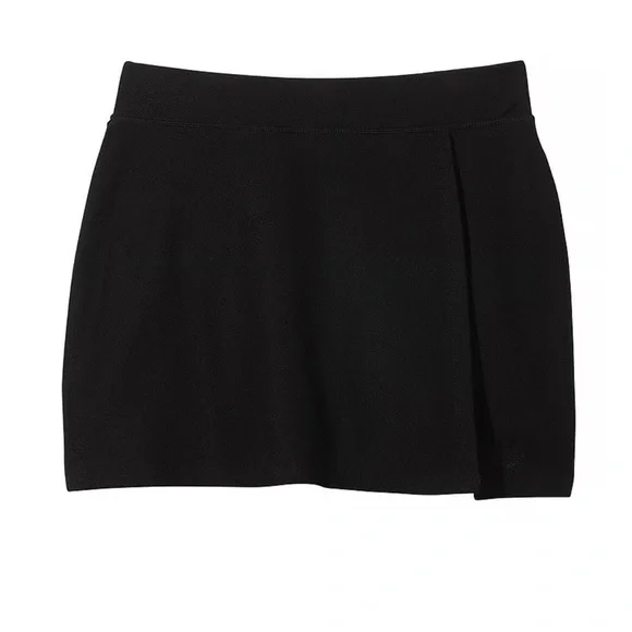 VS Pink Piqué Tennis Skort large black stretchy sweat wicking - Picture 2 of 9